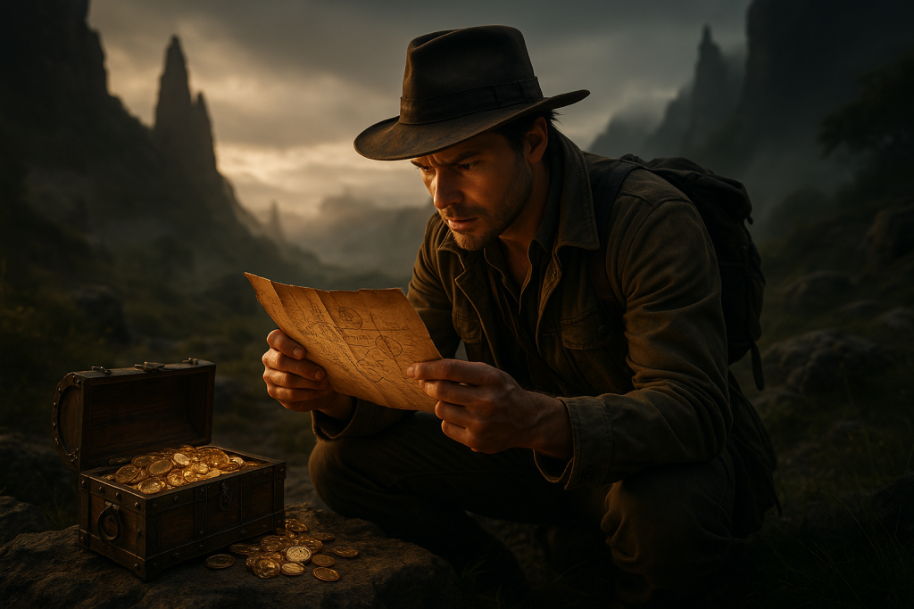 Cash Hunt - Treasure Hunter Deciphering Clues